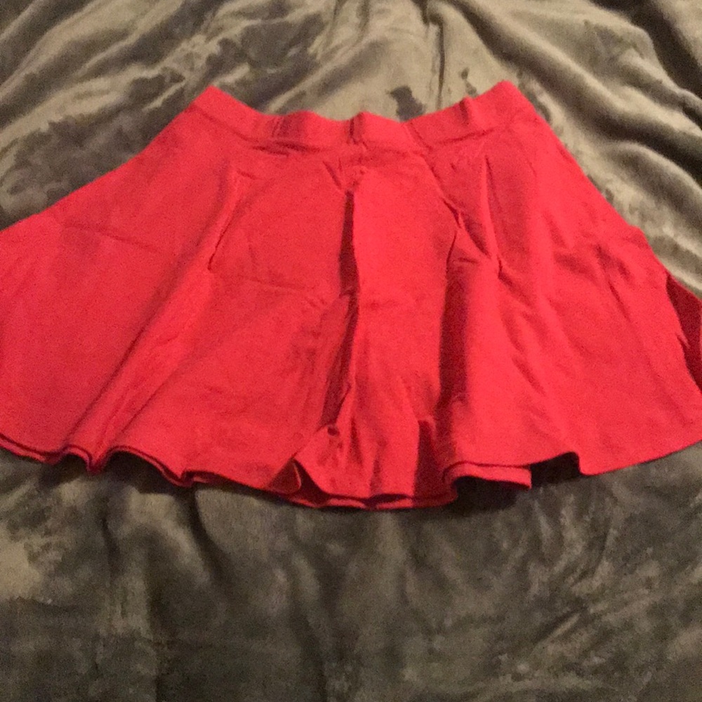 Hot Pink A-Line Skirt w/ Elastic Waist (L)